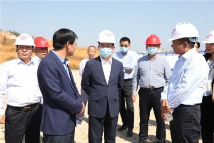 銅仁市委副書記、市長(zhǎng)皮貴懷赴中偉鎳锍精煉硫酸鎳項(xiàng)目調(diào)研